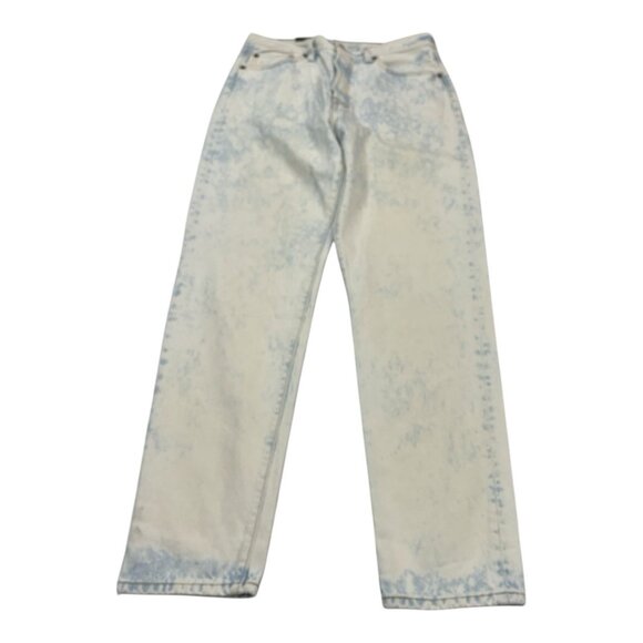 Levis Jeans Womens 29x31‎ 501 90s Bleached Light Wash Denim Tapered Button Fly - Picture 1 of 15